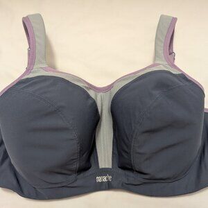 Panache 34FF Power Purple Padded Sports Underwire Bra
